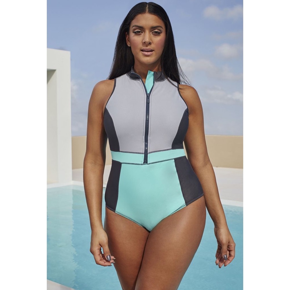 Robyn Lawley Mint Chlorine Resistant Swimsuit 16
